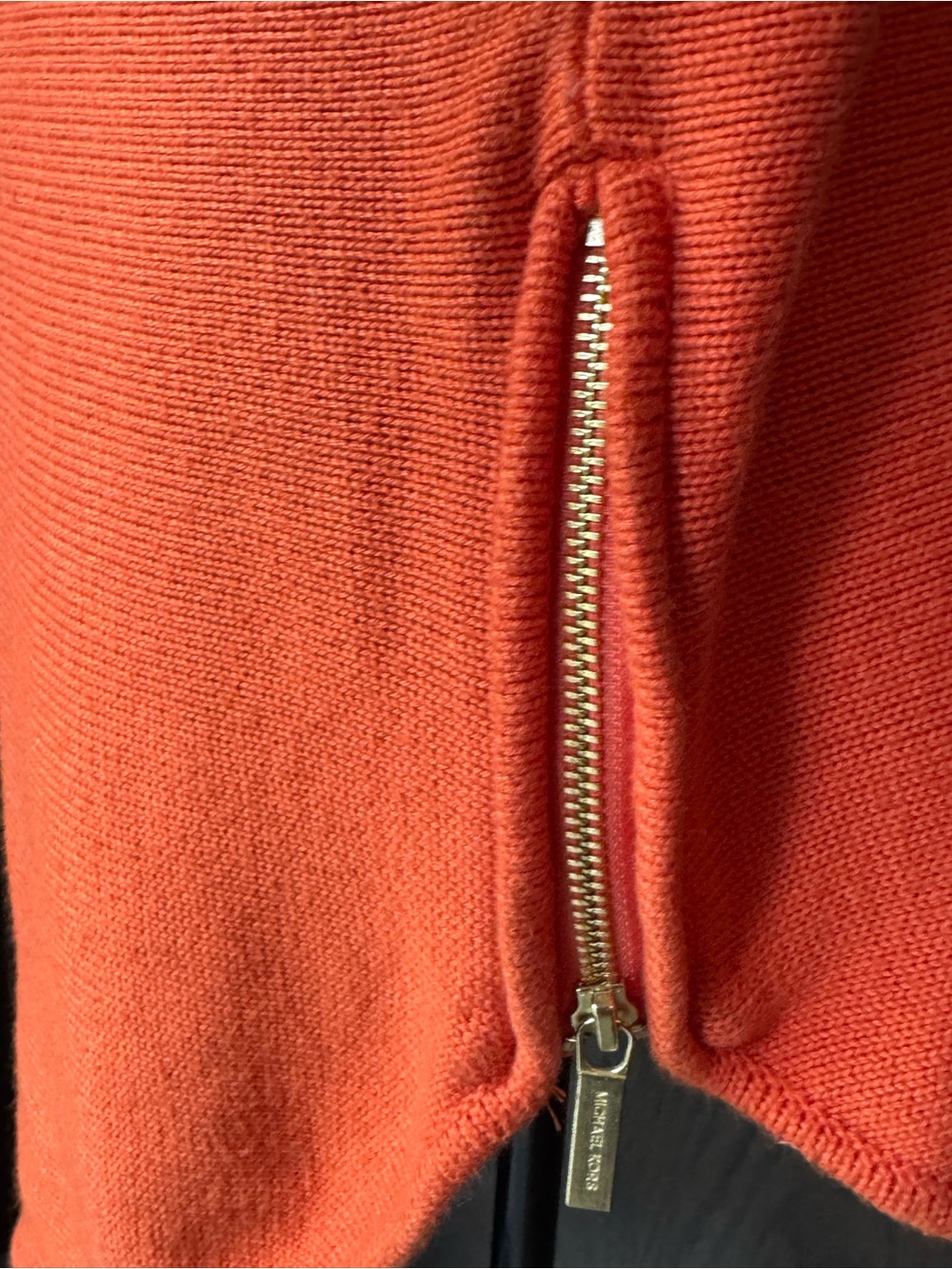 Michael Kors Women's Bright Orange Boatneck Pullover medium - Picture 6 of 10